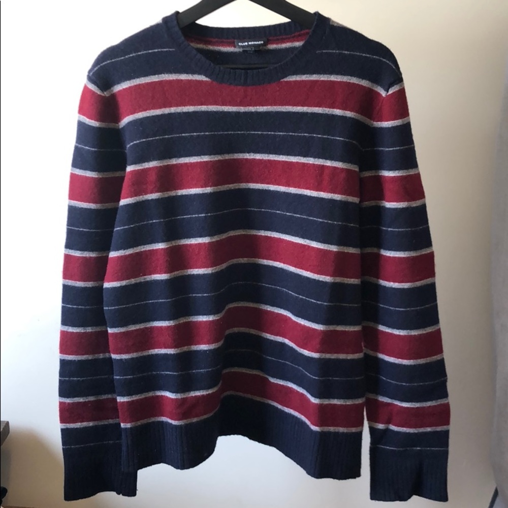 Vintage Club Monaco 100% wool grandpa oversized relaxed fit pullover sweater